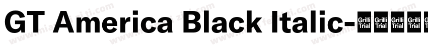 GT America Black Italic字体转换